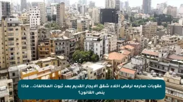 عقوبات صارمة لرفض إخلاء شقق الإيجار القديم بعد ثبوت المخالفات.. ماذا ينص القانون؟